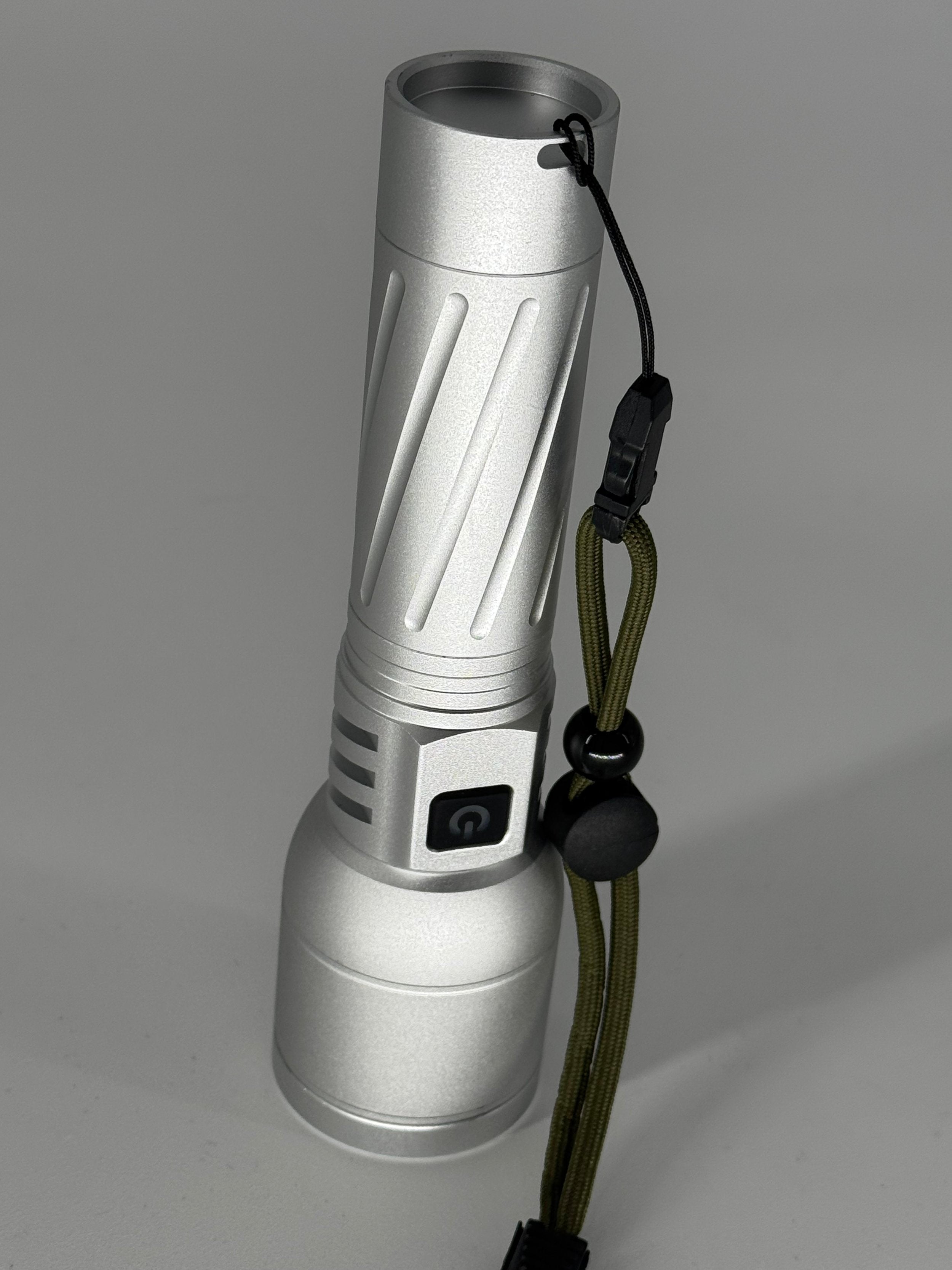 All Weather Flashlight, Charcoal or Silver